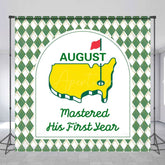 Aperturee - Aperturee Green Mastered First Year Custom Birthday Backdrop